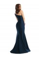 Compra Azul cielo claro Sirena Un Hombre Satén sedoso Largo Formales Vestidos de dama de honor / Vestidos de fiesta
